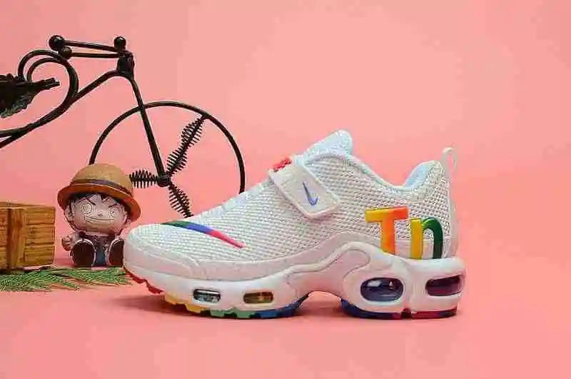 耐克 Nike Mercurial Air Max Plus Tn 滴塑童鞋 白七彩 28-35.webp