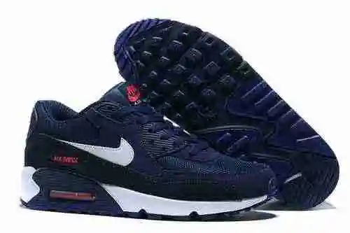 Nike Nike Air Max 90 Azul oscuro Blanco Auténtico contiene la mitad del tamaño AJ1285-403 36-45