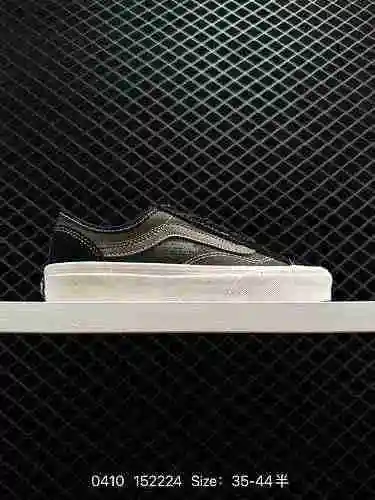 20000 Vans Old Skool Negro Verde Recomendación de popularidad de Little Bear ‼️ Estilo militar negro