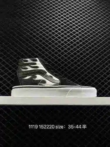 Vans Sk8 Hi Flame Zapato de skate clásico de alta calidad para hombres y mujeres Tamaño: 4 4.5 4 42 