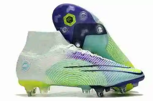 Llegado) Nike Assassin's 14th Half Generation High Top C-Luo Exclusive Full Knit Waterproof SG Steel