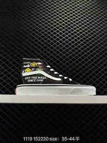 Vans SK8-Hi Project Smiling Face Print Better Day Sk8-Hi es un zapato de tabla alto y liviano con co