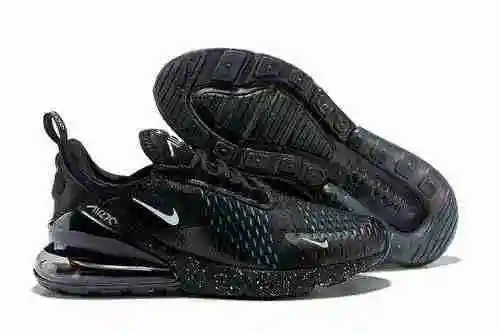 Nike Air Max 270 Half Palm Air Zapatillas para correr con amortiguación Negro Plata 40-46