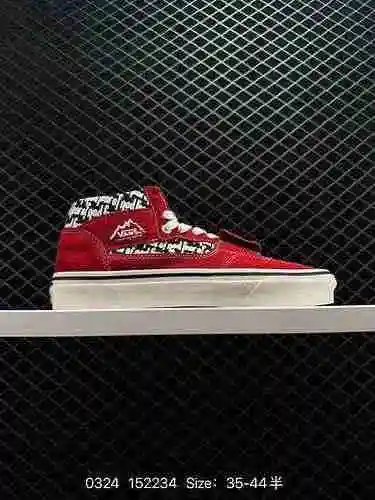 7 [Little Red Book Pop] VANS Vance Mountain Edition Haval, zapatos de tabla informales con bloques d