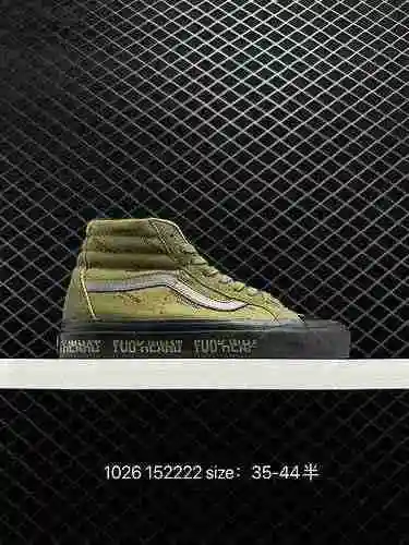Vans Vans High Top Goodhod x Vault OG Sk8-Hi LX Gaobang verde oliva Zapato de lona informal Vulcaniz