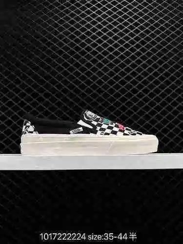 2 VANS genuinos vulcanizados Vans One Step zapatos deportivos casuales en blanco y negro Tamaño: 35 