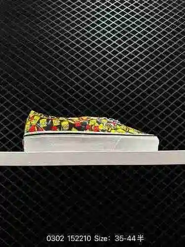 5 Oferta especial de bienestar VANS Personaje de dibujos animados populares Simpson Zapatos de lona 