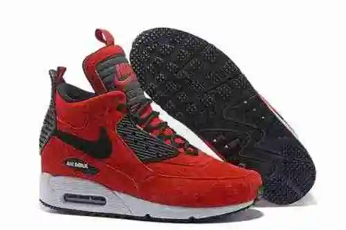 Nike Nike Air Max 90 Winter Sneakerboot hecho de material de piel de cerdo de primera calidad 40-46
