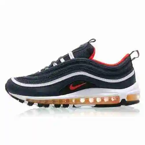 Nike Nike Air Max 97 Retro Zapatillas para correr con amortiguación de aire Navy Bullets 921826 403 