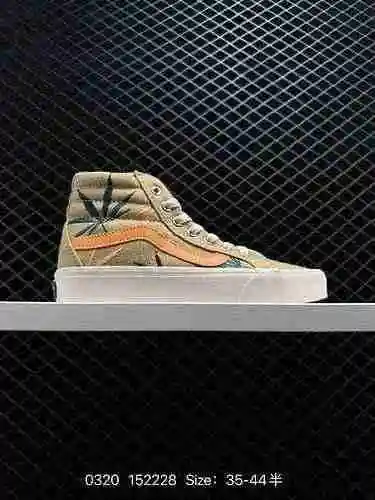Vans Sk8-Hi Vault OG VR3 Vans Official Environmental Protection Series Zapatos de lona con bordado e