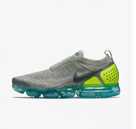 Nike Air VaporMax FK Moc 2 2018 Atmosphere Mat Segunda generación Sin encaje Mica Verde Pavo real Az