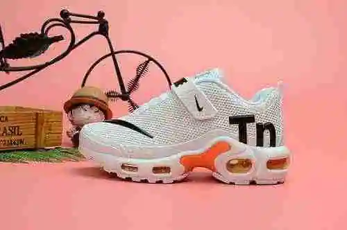Zapatillas Nike Mercurial Air Max Plus Tn Dropped Niños Blanco Naranja Negro 28-35