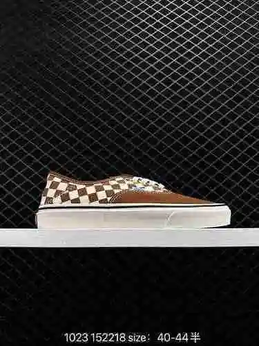 Vans Authentic Brown Checkerboard Vans Official Brown Vintage Modern Vans" Grid" La gran a