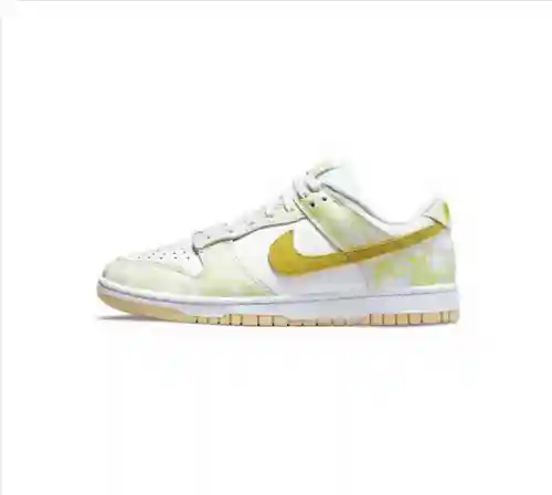 Nike Dunk Low" Yellow strike" Blanco y amarillo DM9467-700 (36-47.5) con media talla