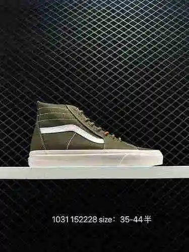 Vans Vans Official SK8-Hi Classic Black High Street Style Zapatos de lona para hombres y mujeres Tam