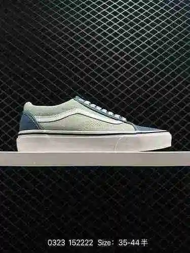 Vance. Zapato de caña media clásico SK8-MID azul de lona vaquera VANS VNA3MV8Q69 Proceso: Sulfurizac