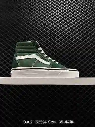 Vans Zapatillas de tabla Vans Classic SK8-Hi, caña alta para hombre y mujer, verde aguacate, oficial