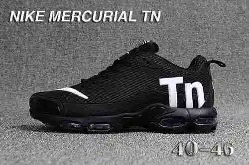 Nike Mercurial Air Max Plus Tn Caído Negro y Blanco 36-47
