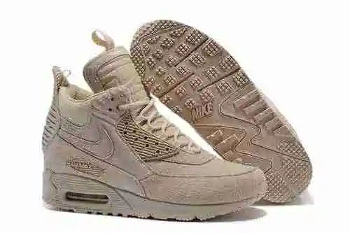 Nike Nike Air Max 90 Winter Sneakerboot hecho de material de piel de cerdo de primera calidad 40-46
