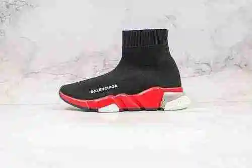 C10 | Tienda de soporte Zapatos con calcetines con colchón de aire Balenciaga Negro rojo Balenciaga 