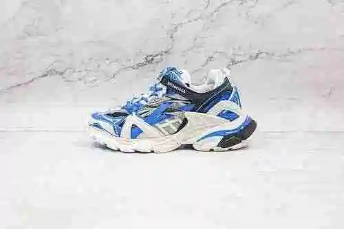 G00 | Admite el segundo lanzamiento en tienda Versión OK Balenciaga Track 4.0 4.ª generación Azul Ba
