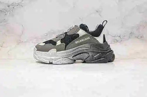 D20 | Soporte para almacenar el logotipo de Balenciaga Triple S letra negro gris plata color blanco 