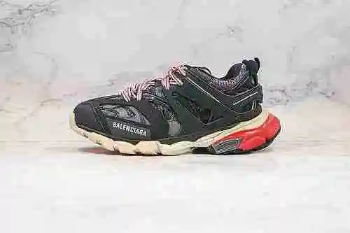 E10 | Tienda de soporte i8 versión original pura Negro rojo apagado Balenciaga 3.0 zapatos de concep