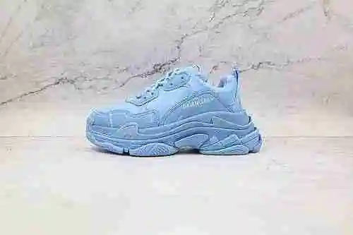 D30 | Soporte para tienda Balenciaga Pantalla emergente azul logo blanco Balenciaga Triple S Versión