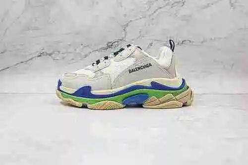 D30 | Lanzamiento en tienda de soporte Versión OK de Balenciaga 1.a generación blanco Teal Zapatos r