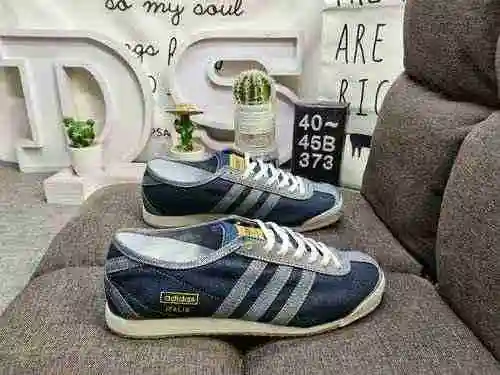 373D tamaño medio genuino de la empresa adidas origins Denim ltalia Spzl calzado deportivo y casual 