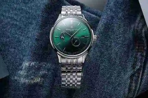 Jiangshi Danton Watch Reloj para hombre combinado con movimiento mecánico original completamente aut
