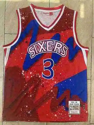 76 personas talla 3 Iverson estampado retro rojo