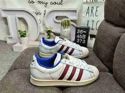373DAdidas Clover Originals Superstar Shell Head Zapatos deportivos clásicos, versátiles e informale