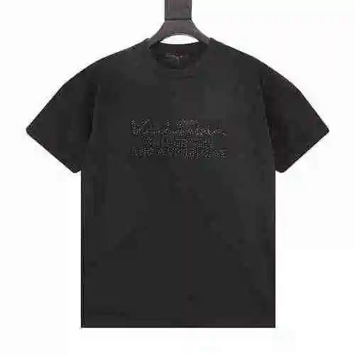 Camiseta de manga corta prensada con concha de perla y letra con logo 1V 23ss