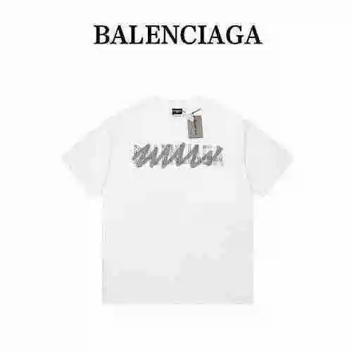 Logotipo BAL Balenciaga de alta calidad alterado manga corta.