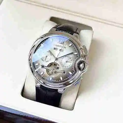 Reloj Cartier para hombre combinado con movimiento mecánico original completamente automático Caja d