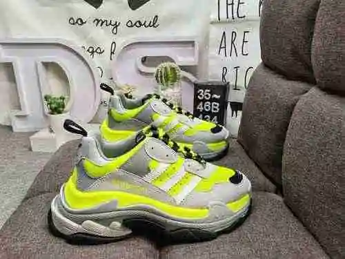 434DBalenciaga Triple S x Ad Adi cross-border luxury cooperation Balenciaga retro dad shoes # origin
