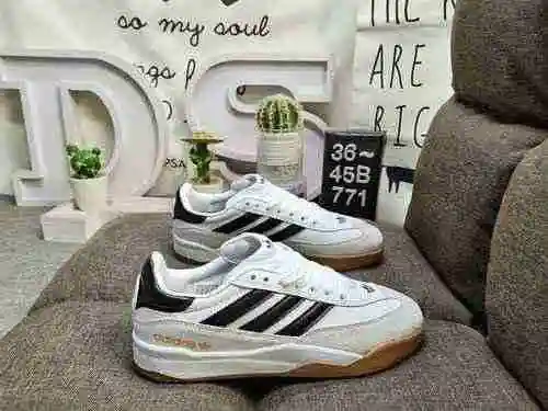 771DAdidas Originals Copa Nationale Classic Casual Board Shoes Unisex Blanco Gris Negro # Copa Natio