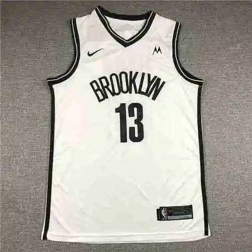 21 Temporada New Nets 13 Harden White Nueva marca registrada de patrocinio