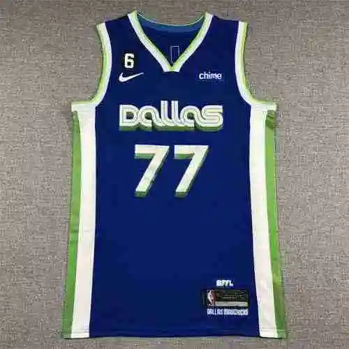 Mavericks 77 Luca Dongcheqi 22-23 Temporada City Edition Azul