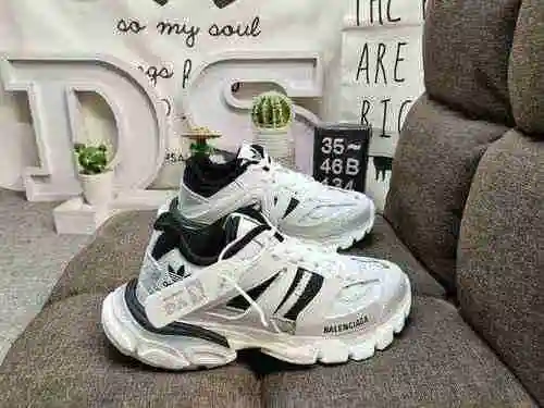 434DBalenciaga Triple S x Ad Adi cooperación de lujo transfronteriza Balenciaga zapatos de papá retr