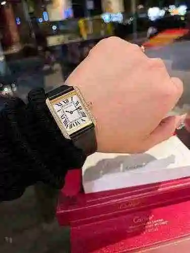 Reloj Cartier Pareja Reloj emparejado con movimiento mecánico original completamente automático Caja