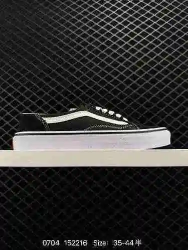 8 Qifan Nuevo producto VANS FANS AUT Clásico blanco y negro Low Top Half Trailer Tablero de zapatos 