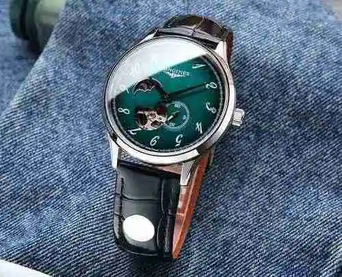 Reloj Longines para hombre con movimiento mecánico original totalmente automático, caja de acero de 