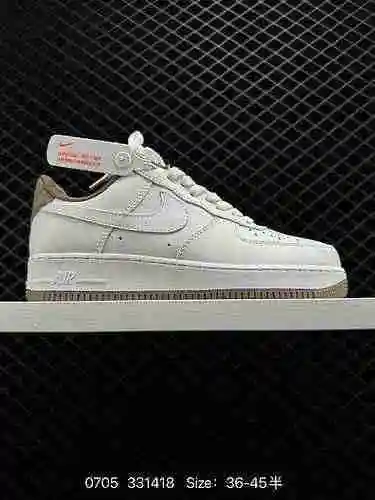 9 Auténtica zapatilla casual Nike Air Force Low Air Force One de caña baja. El rendimiento de amorti