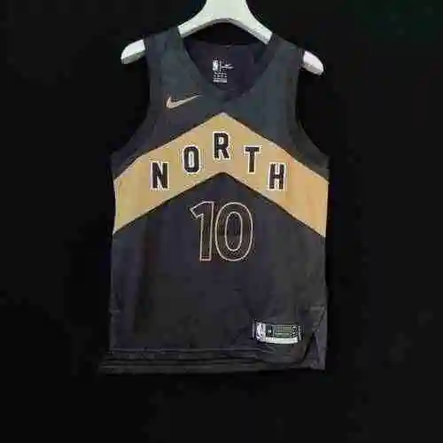 AU Jugador Raptors 10 Drozan 7 Lorry 33 Gasol City Negro Bordado Personalizable