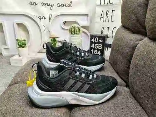 164D Corporate Adidas Alphabounce Alpha Mesh Cushioned Running Shoe HP6139