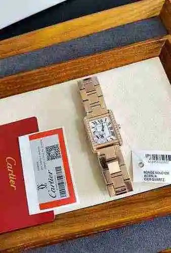 Reloj Cartier Pareja Reloj emparejado con movimiento mecánico original completamente automático Caja