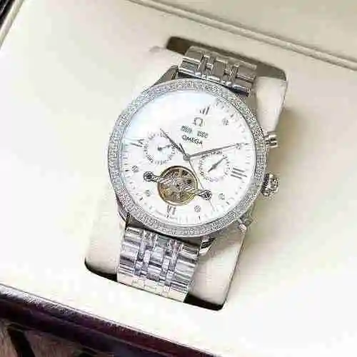 Reloj Omega para hombre combinado con movimiento mecánico original completamente automático Caja de 