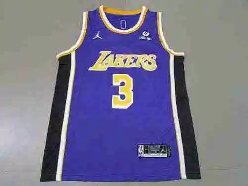 22.a temporada Lakers 3 Davis Cuello redondo Vintage Púrpura Bibigo